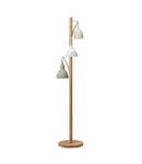 Lampadar de podeaBlyton 3 Light Floor Lamp Wood Cream/Grey