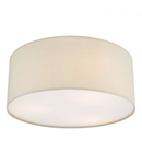 Lampa tavan Cierro 3 Light Flush Taupe With Diffuser 40cm