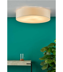 Lampa tavan Cierro 6 Light Flush Taupe With Diffuser 80cm