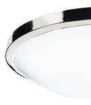 Lampa tavan Dover Bathroom Flush Polished Chrome White Acrylic IP44