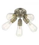 Lampa tavan Yao 5 Light Flush Satin Nickel