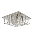 Lampa tavan Orella 5 Light Flush Polished Chrome & Crystal