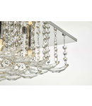 Lampa tavan Orella 5 Light Flush Polished Chrome & Crystal