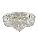 Lampa tavan Eitan 12 Light Beaded Flush Clear and Polished Chrome