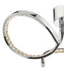 Lampa tavan Zya 3 Light Flush Polished Chrome & Crystal LED