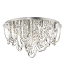 Lampa tavan Roxanne Large 11 Light Flush Polished Chrome Crystal