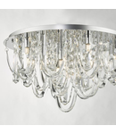 Lampa tavan Roxanne Large 11 Light Flush Polished Chrome Crystal