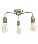 Lampa tavan Kiefer 3 Light Flush Satin Chrome