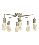 Lampa tavan Kiefer 6 Light Flush Satin Chrome