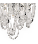 Lampa tavan Roxanne Small 7 Light Flush Polished Chrome Crystal