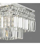 Lampa tavan Poseidon 4 Light Flush Polished Chrome & Crystal