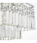 Lampa tavan Poseidon 4 Light Flush Polished Chrome & Crystal