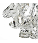 Lampa tavan Mezen 5lt Flush Polished Chrome & Crystal Beads