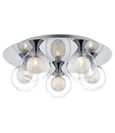 Lampa tavan Zeke 5 Light Flush Polished Chrome