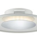 Lampa tavan Worcester Small Flush White & Polished Chrome LED