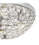 Lampa tavan Kyrie 3 Light Flush In Polished Chrome & Crystal