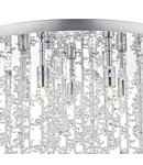 Lampa tavan Sestina 5 Light G9 Flush Decorative Rods and Crystal Beads