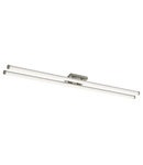 Lampa tavan Cuisine 2 Light Bar Flush Brushed Chrome LED