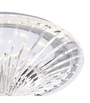 Lampa tavan Vincent Flush Polished Chrome Clear Glass LED