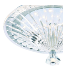 Lampa tavan Vincent Flush Polished Chrome Clear Glass LED