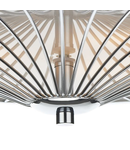 Lampa tavan Oslo 3 Light Flush Polished Chrome/ White