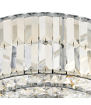 Lampa tavan Errol Crystal Semi Flush Fitting Polished Chrome