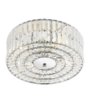 Lampa tavan Errol Crystal Semi Flush Fitting Polished Chrome