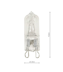 Sursa de iluminat (Pack of 3) Halogen G9 Light Bulb (Lamp) 33W 455LM