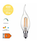 Sursa de iluminat (Pack of 5) LED Candle Light Bulb (Lamp) SES/E14 4W 400LM