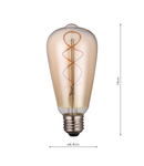 Sursa de iluminat (Pack of 5) LED Rustika Light Bulb (Lamp) ES/E27 4W 160LM