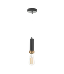 Lampa suspendata Accessory 1 Light E27 Suspension Matt Black And Bronze