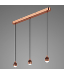 Lampa suspendata 3 Light Bar Modular Suspension Copper LED