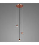 Lampa suspendata 3 Light Cluster Modular Suspension Copper LED