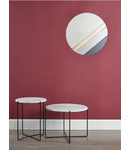 Oglinda Jelena Round Mirror Smoked And Gold Leaf 60cm