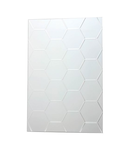 Oglinda Lezane Rectangle Bevelled Mirror With Hexagonal Detail