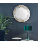 Oglinda Vixen Round Mirror With Foxed Detail 80cm