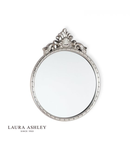 Oglinda Laura Ashley Overton Ornate Round Mirror Champagne Frame Gold 73 x 58cm
