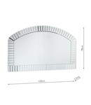 Oglinda Laura Ashley Capri Arched Over Mantel Bevelled Mirror 78 x 125cm