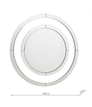 Oglinda Laura Ashley Evie Small Round Mirror Clear Frame 60cm