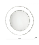 Oglinda Laura Ashley Evie Large Round Mirror Clear Frame 100cm