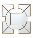 Oglinda Lyshia Square Mirror With Gold Foil Detail 60cm