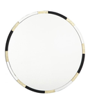 Oglinda Gadany Round Gold Leaf And Black Glass Mirror 80cm