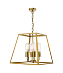 Lampa suspendata Academy 4 Light Lantern Natural Brass