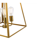 Lampa suspendata Academy 4 Light Lantern Natural Brass