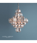 Lampa suspendata Laura Ashley Windsor 8lt Pendant Rose Gold Crystal