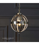 Lampa suspendata Laura Ashley Odiham Pendant Polished Nickel Glass