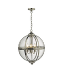 Lampa suspendata Vanessa 5 Light Pendant Polished Nickel And Clear