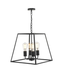 Lampa suspendata Academy 4 Light Lantern Black