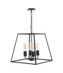 Lampa suspendata Academy 4 Light Lantern Black