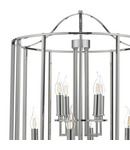 Lampa suspendata Myka 8lt Lantern Polished Chrome